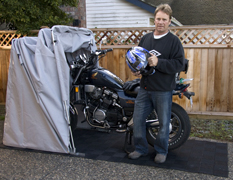 Motorcycle shelter