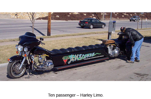 Ten passanger - Harley Limo.